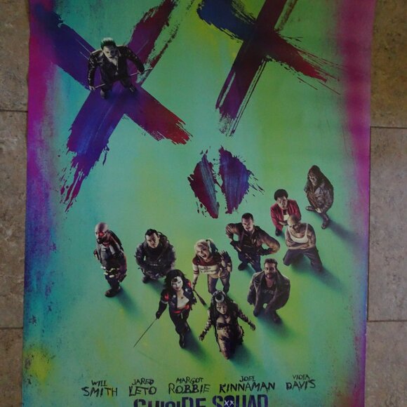 Suicide Squad - Movie Poster with Margot Robbie as Harley Quinn & Jared Leto - Picture 4 of 4